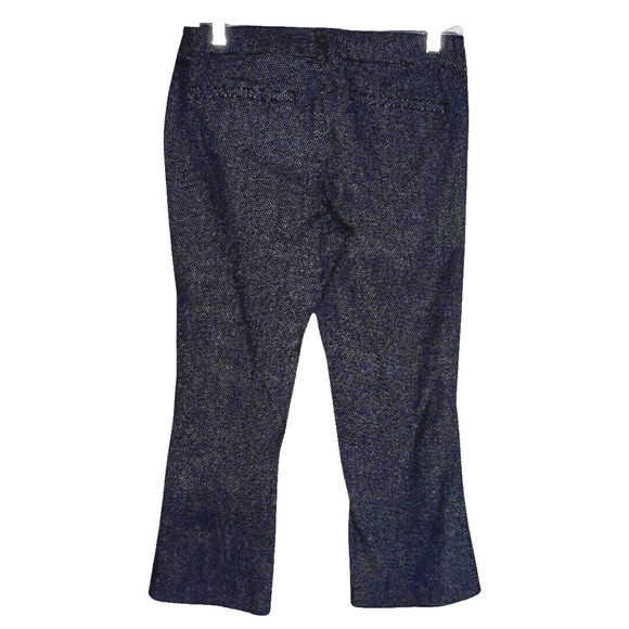 Old Navy Pants Women 4 Black White Polka Dot Pixie Cropped Office Career Casual - Picture 2 of 6